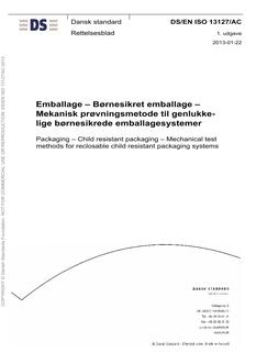 DANSK DS/EN ISO 13127