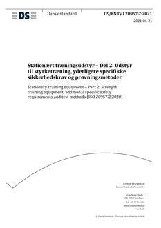DANSK DS/EN ISO 20957-2