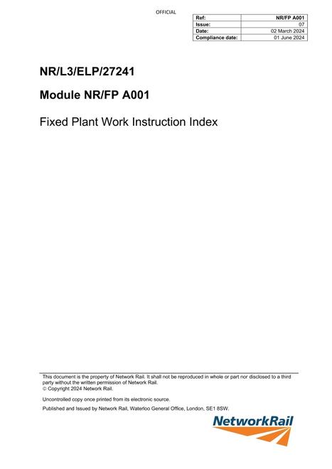 NR NR/FP A001 ISSUE 7