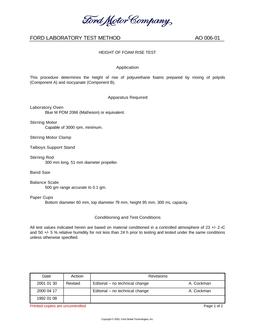 FORD FLTM AO 006-01