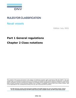 DNV DNV-RU-NAVAL PART 1 CHAPTER 2