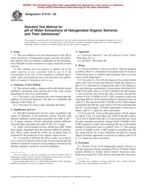 ASTM D2110-00