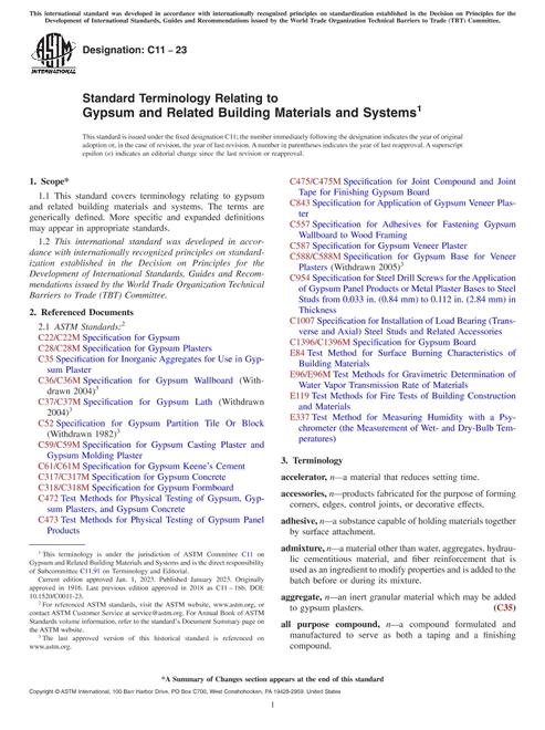 ASTM C11-23