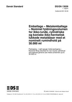 DANSK DS/EN 13026