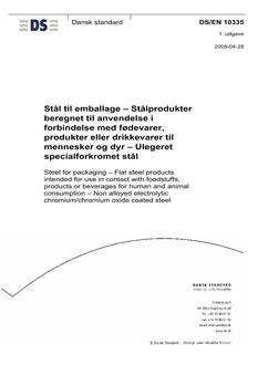DANSK DS/EN 10335