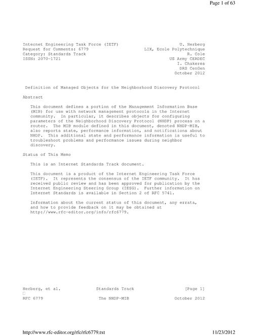 IETF RFC 6779