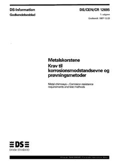 DANSK DS/CEN/CR 12695