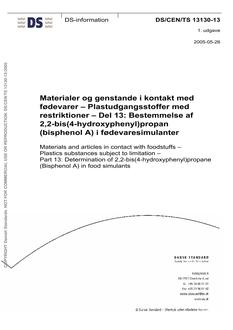 DANSK DS/CEN/TS 13130-13