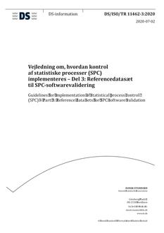 DANSK DS/ISO/TR 11462-3