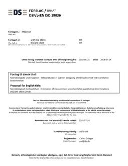 DANSK DSF/PREN ISO 19036