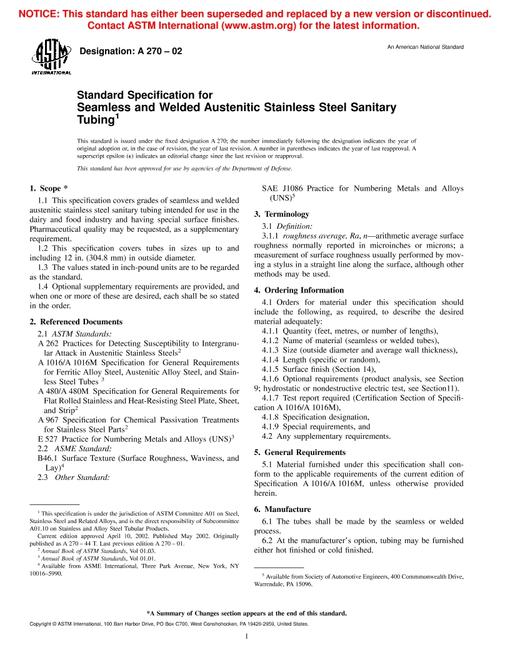 ASTM A270-02