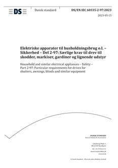 DANSK DS/EN IEC 60335-2-97