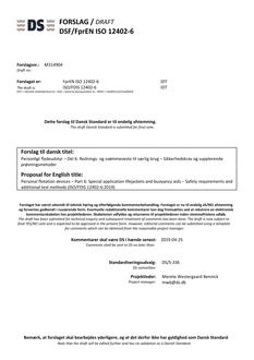 DANSK DSF/FPREN ISO 12402-6