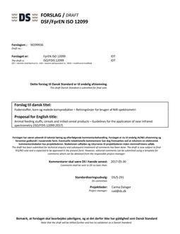 DANSK DSF/FPREN ISO 12099