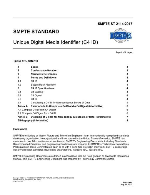 SMPTE ST 2114