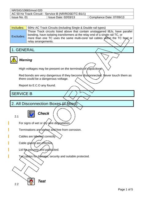 NR NR/SIG/10665/MOD 020 ISSUE 1