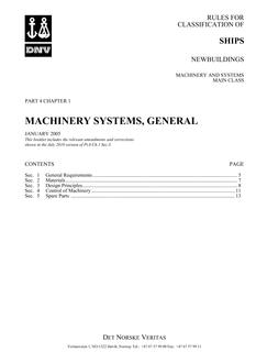 DNV DNV-RU-SHIPS PART 4 CHAPTER 1