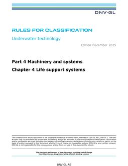 DNV DNVGL-RU-UWT PART 4 CHAPTER 4