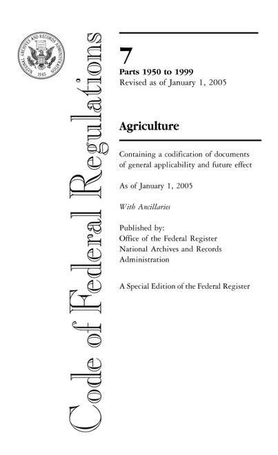 CFR 7CFR 1950-1999