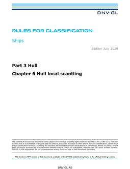 DNV DNVGL-RU-SHIPS PART 3 CHAPTER 6