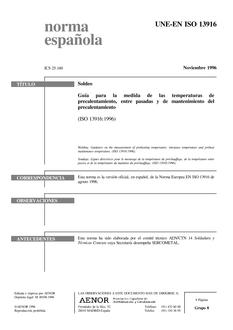 AENOR UNE-EN ISO 13916