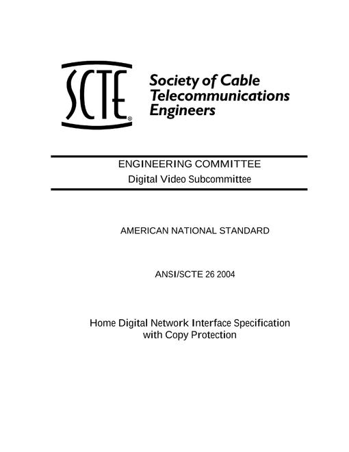 SCTE 26 2004