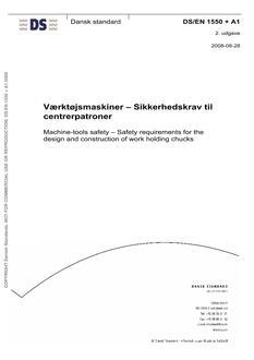 DANSK DS/EN 1550 + A1