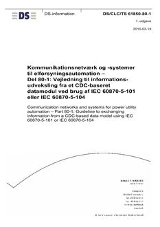 DANSK DS/CLC/TS 61850-80-1