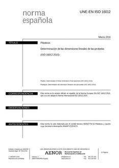 AENOR UNE-EN ISO 16012