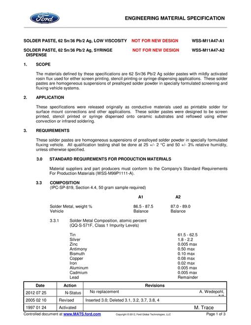 FORD WSS-M11A47-A1