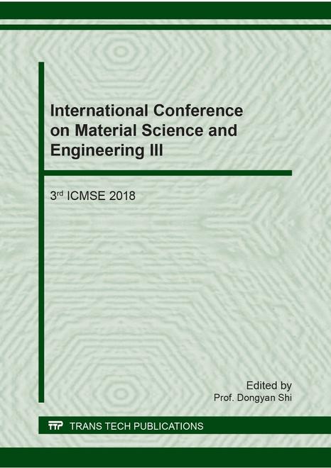 International Conference on Material Science and Engineering III - 3rd ICMSE 2018