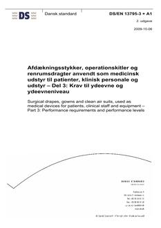 DANSK DS/EN 13795-3 + A1