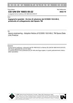 CEI UNI EN 16603-50-22