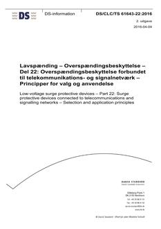 DANSK DS/CLC/TS 61643-22