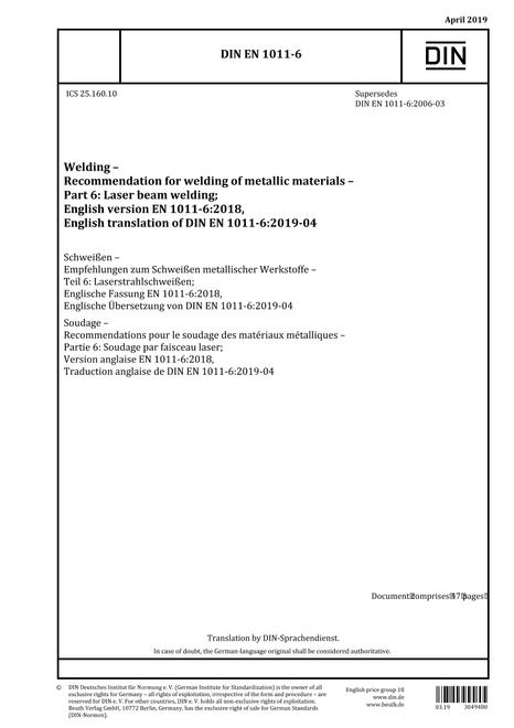 DIN EN 1011-6