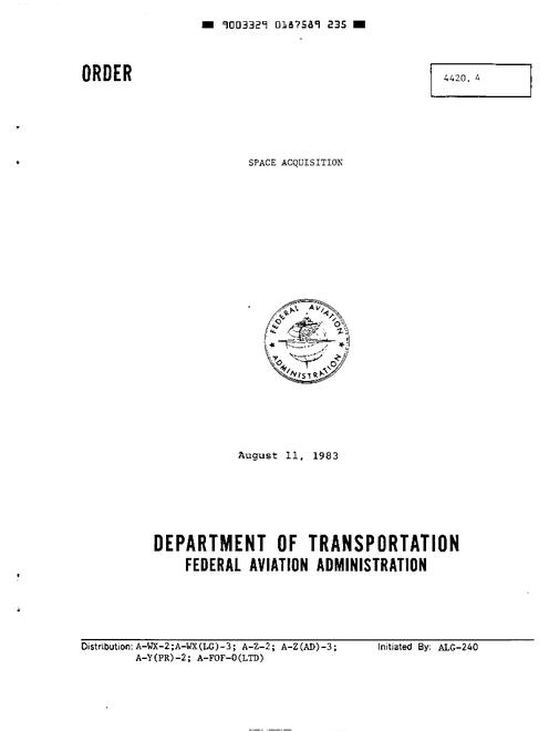 FAA FO 4420.4