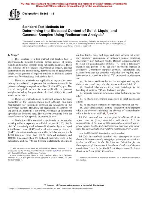ASTM D6866-18