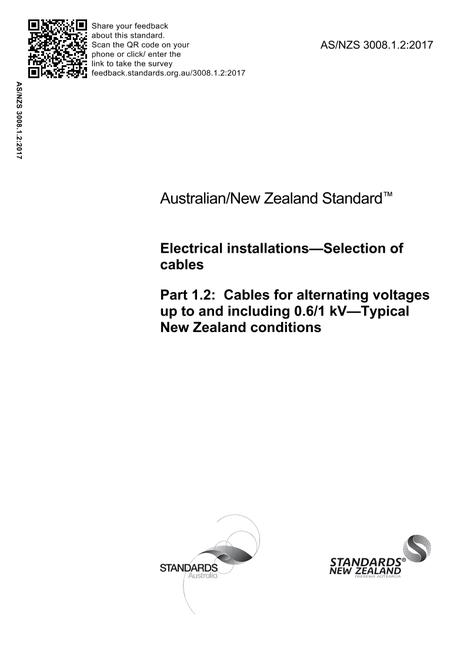 AS/NZS 3008.1.2:2017
