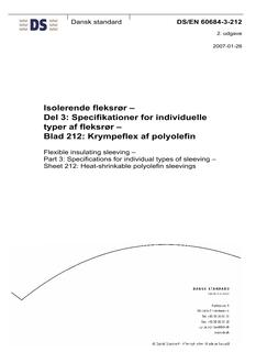 DANSK DS/EN 60684-3-212