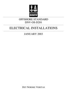 DNV DNV-OS-D201