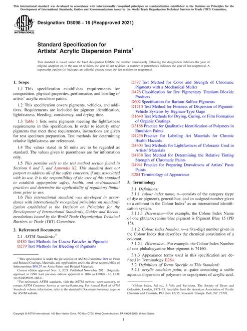 ASTM D5098-16(2021)