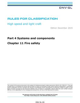 DNV DNVGL-RU-HSLC PART 4 CHAPTER 11