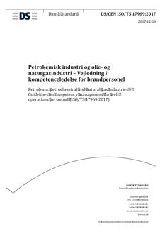 DANSK DS/CEN ISO/TS 17969