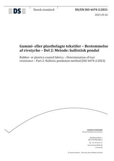 DANSK DS/EN ISO 4674-2