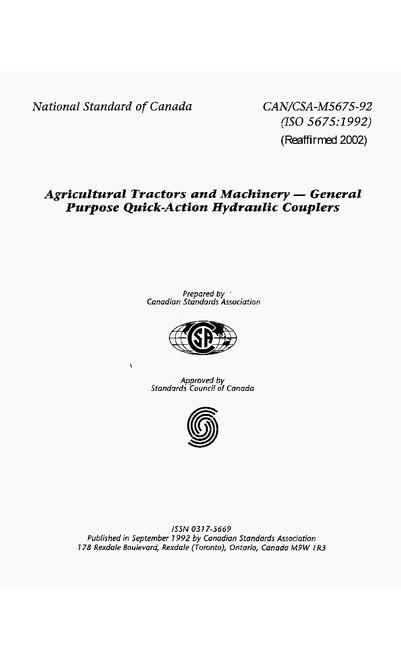 CAN/CSA M5675-92 (R2002)