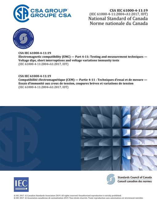 CAN/CSA-CEI/IEC 61000-4-11:19
