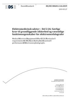 DANSK DS/IEC 80601-2-26