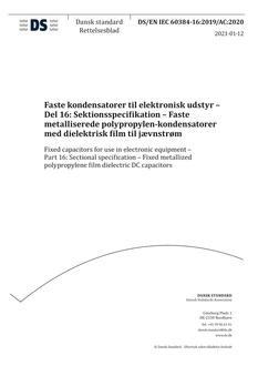 DANSK DS/EN IEC 60384-16
