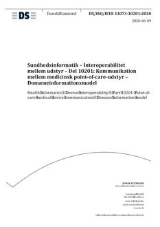 DANSK DS/ISO/IEEE 11073-10201