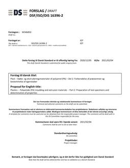 DANSK DSF/ISO/DIS 16396-2